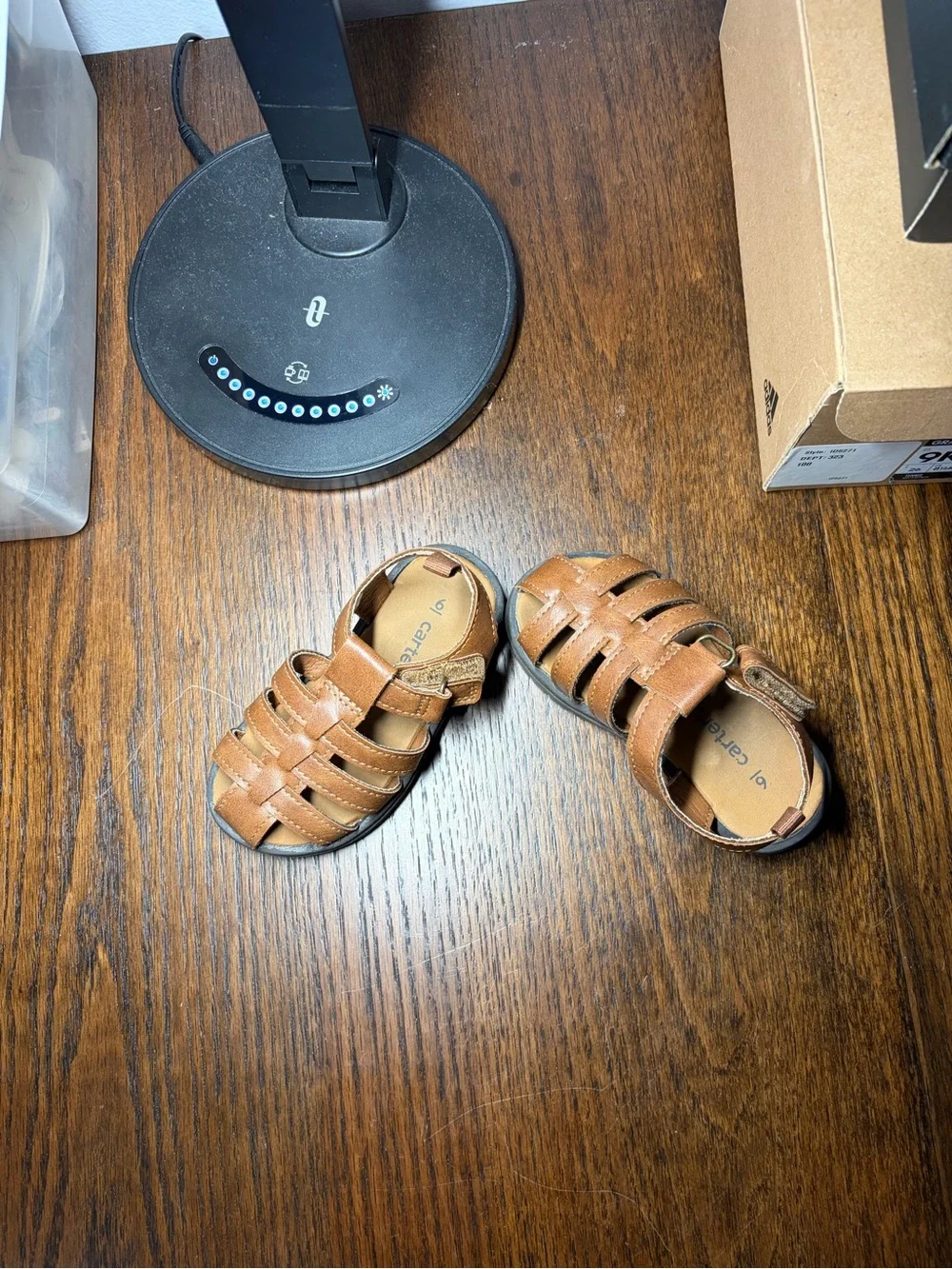 Carters Brown Kids Fisherman Sandals - Comfortable Outdoor Play Shoes